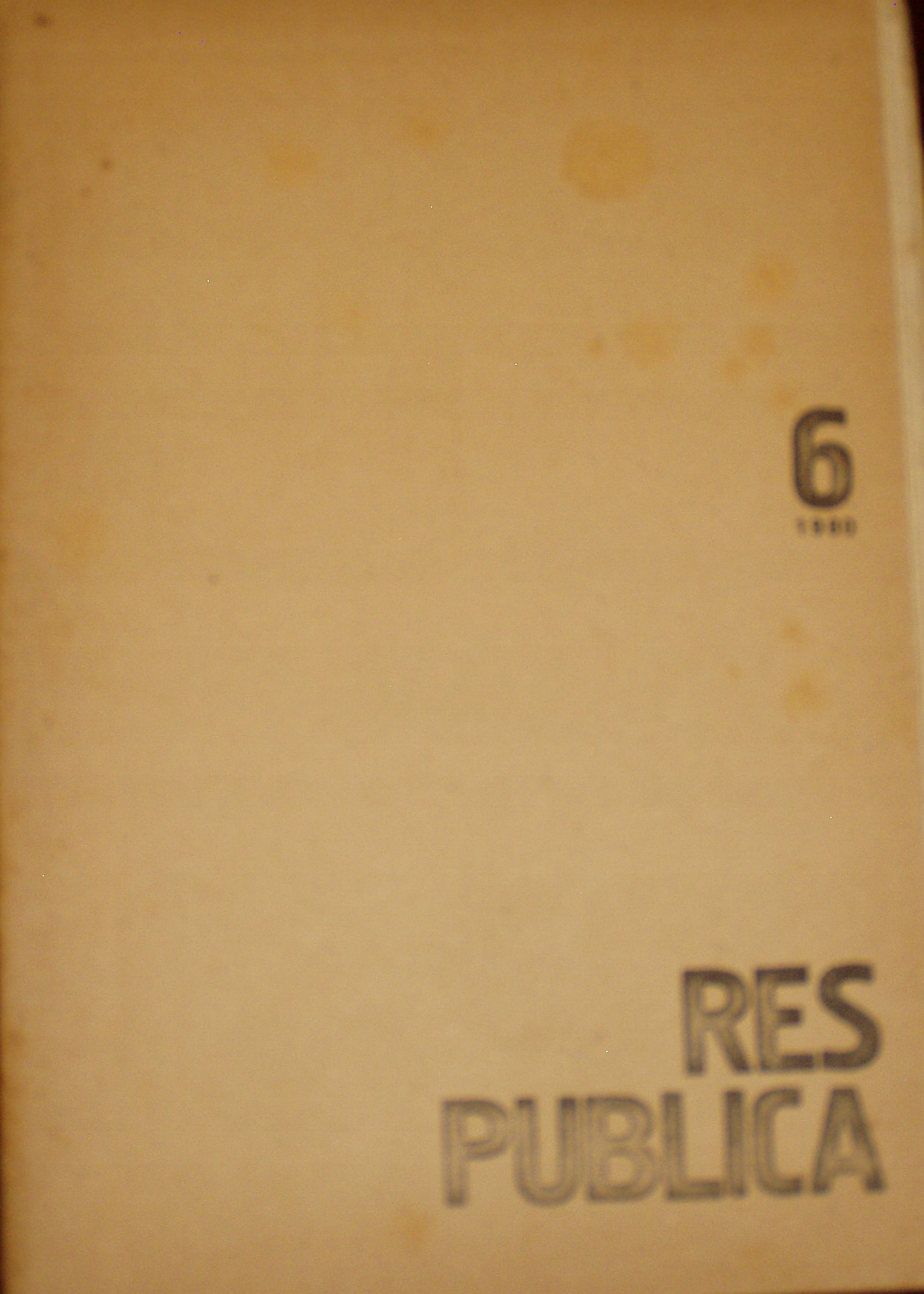 RES PUBLICA nr 6, 1980