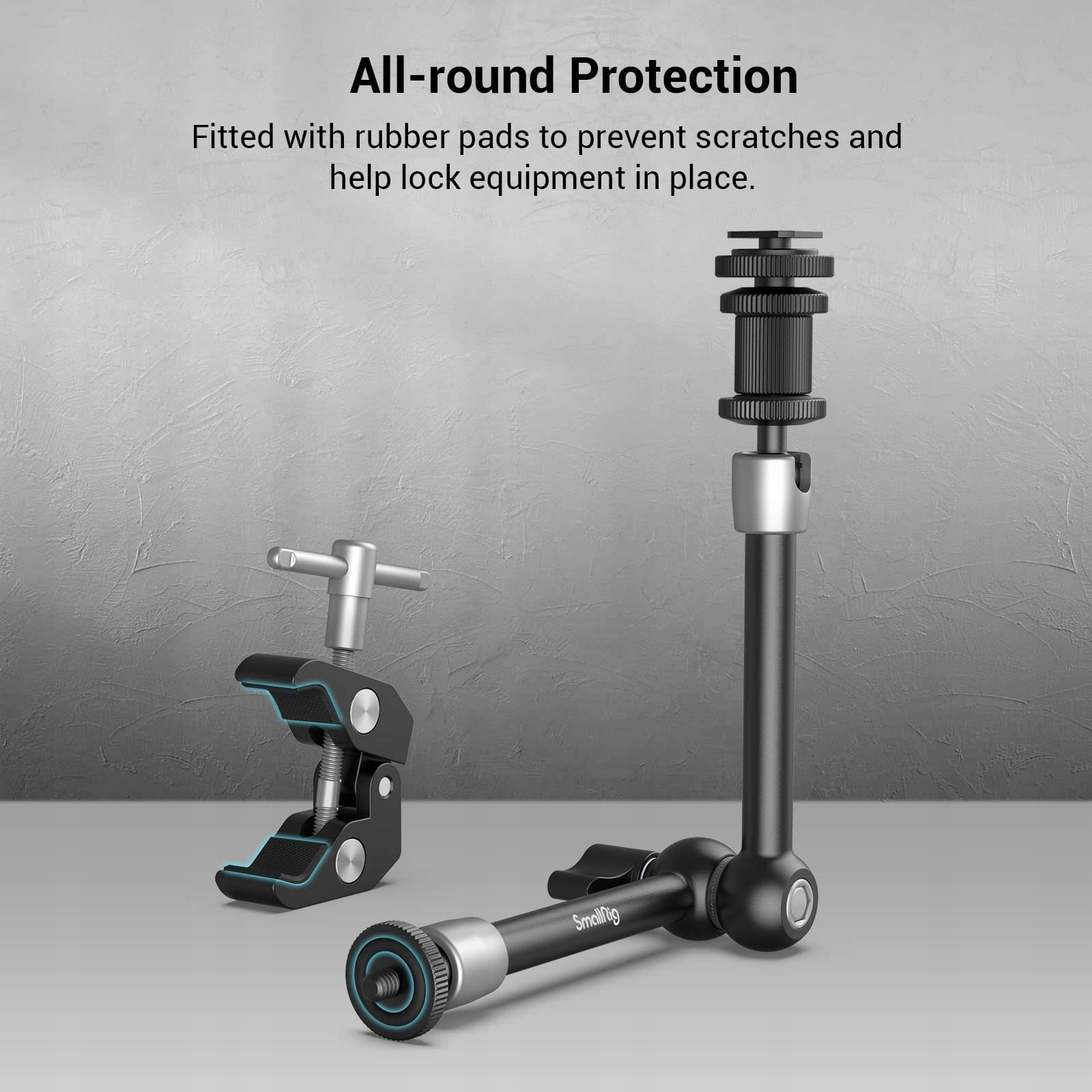 SMALLRIG Super Clamp i Magic Arm 11 cali do Monitora LED Mikrofonu — miniatura 3