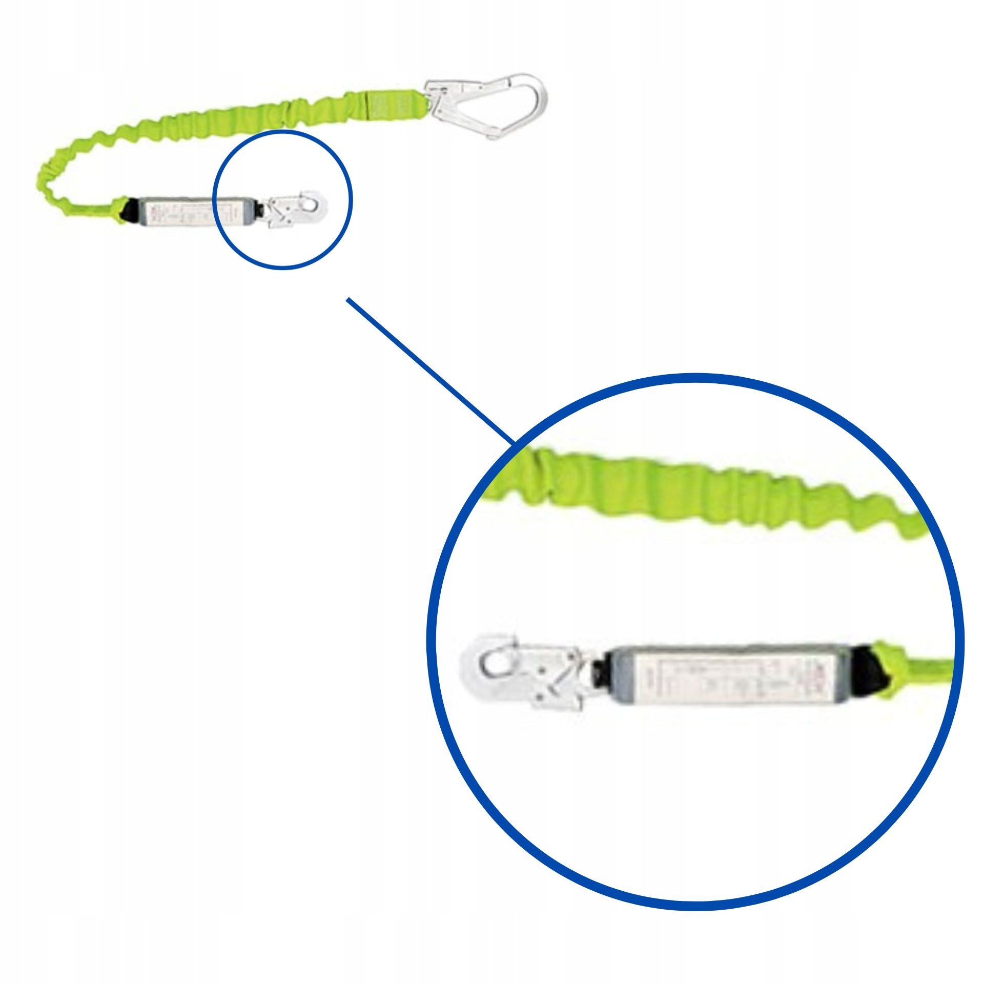 Linka AMORTYZATOR BEZPIECZEŃSTWA do pracy na wysokości SOLIDNA Kod producenta linka bezpieczeństwa amortyzator bhp