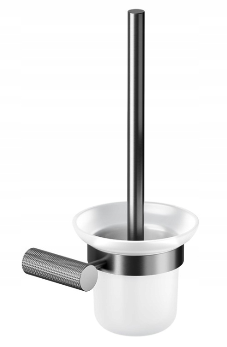 Wc Kartáč Nástěnný Černý Gun Metal koupelnový do toalety moderní