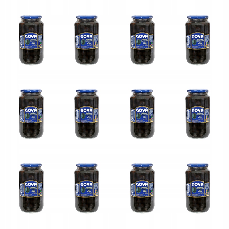 Goya Hojiblanca černé olivy vypeckované 935 ml X12