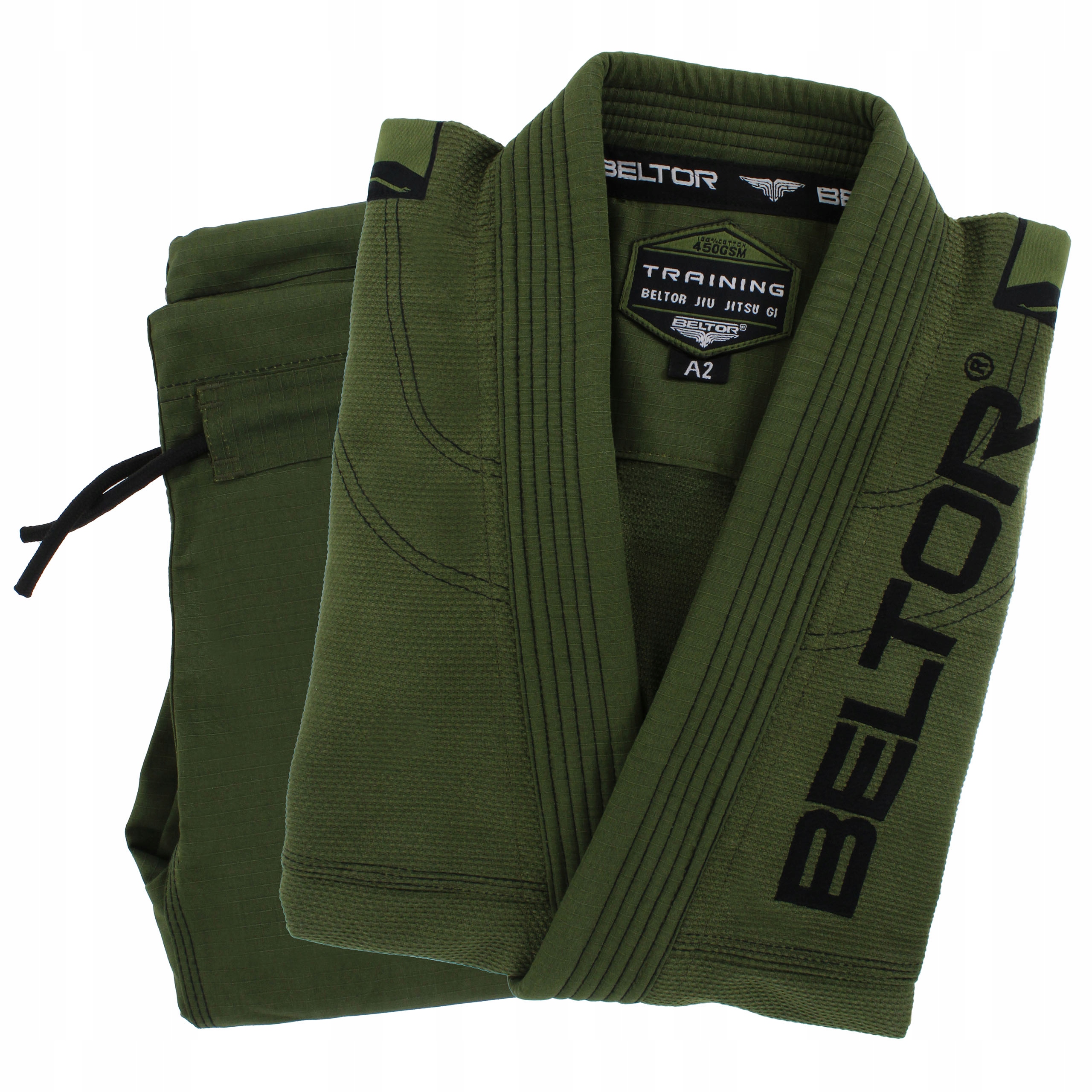 Beltor Kimono Bjj Gi Training Zielone Jiu-jitsu 450gsm A2