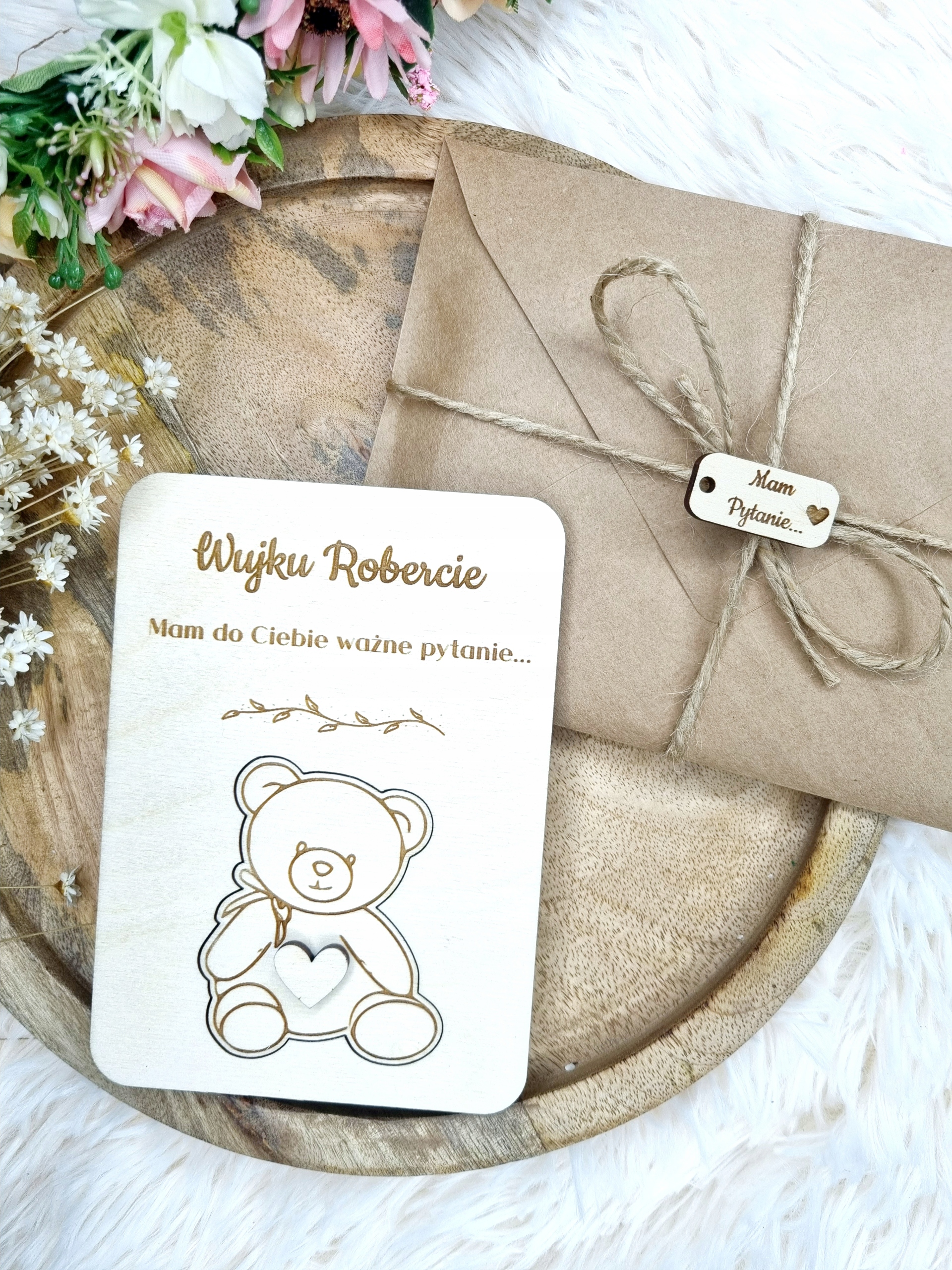 Czy zostaniesz moją chrzestną mamą pytanie prośba Wysokość produktu 9 cm