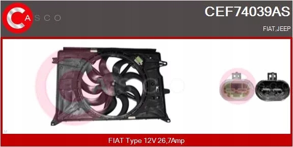 CEF74039AS/CSC WENTYLATOR CHLODNICY