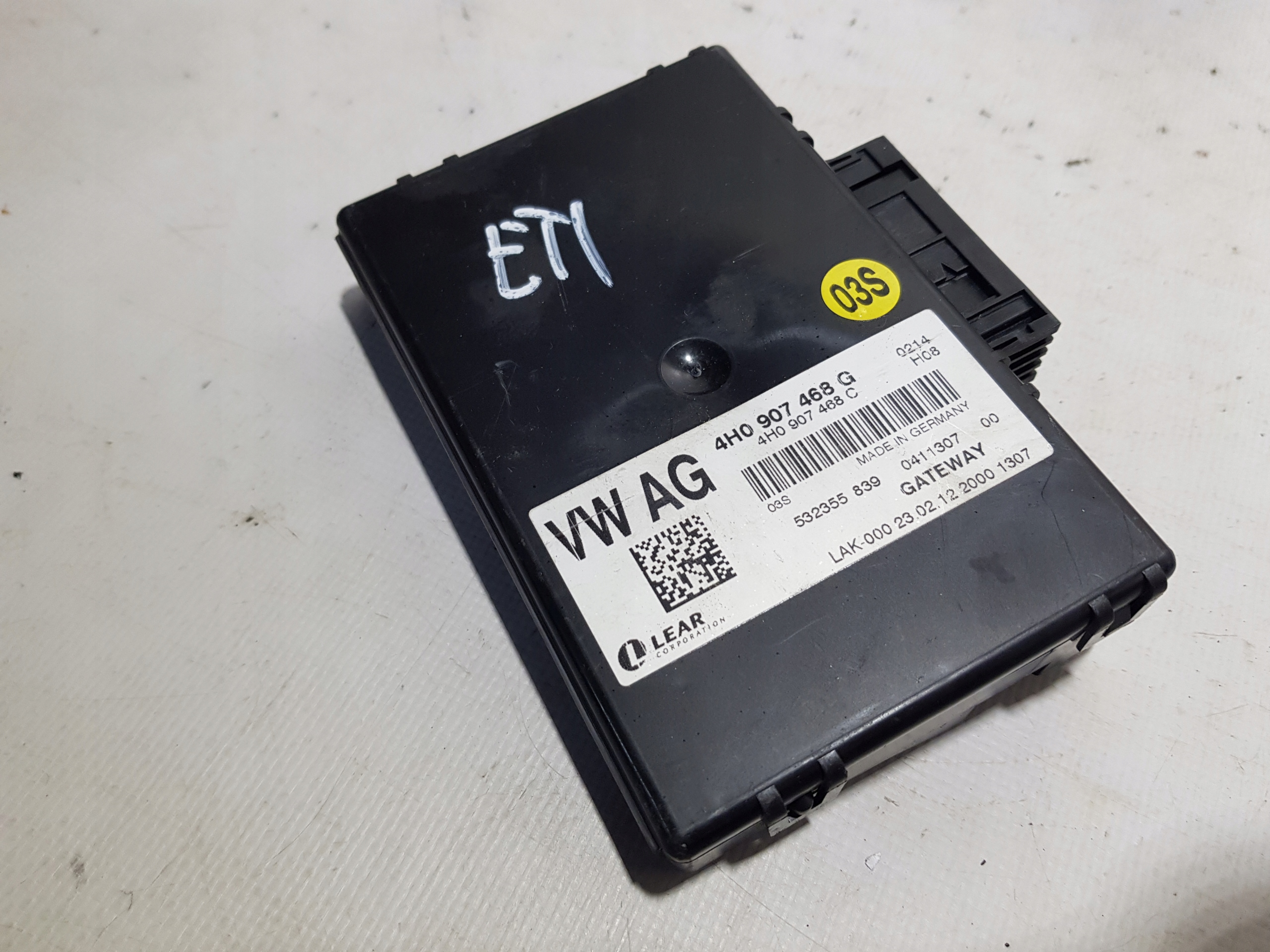 AUDI A8 D4 module control unit GATEWAY 4H0907468G