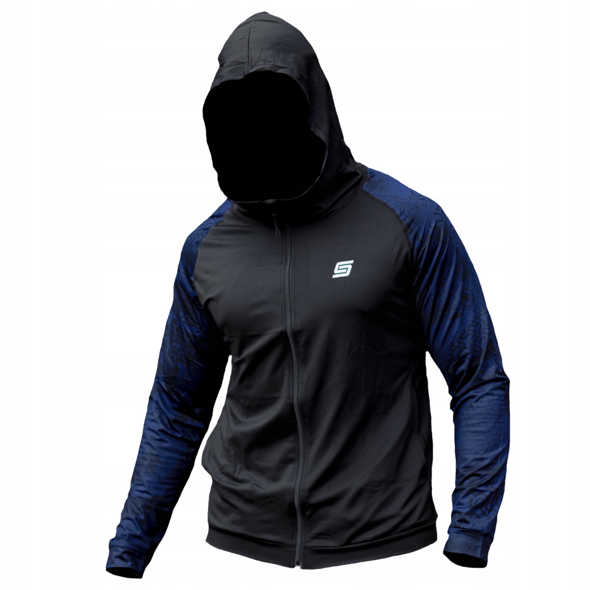 Bluza sportowa męska rashguard hoodie długi rękaw treningowa szybkoschnąca