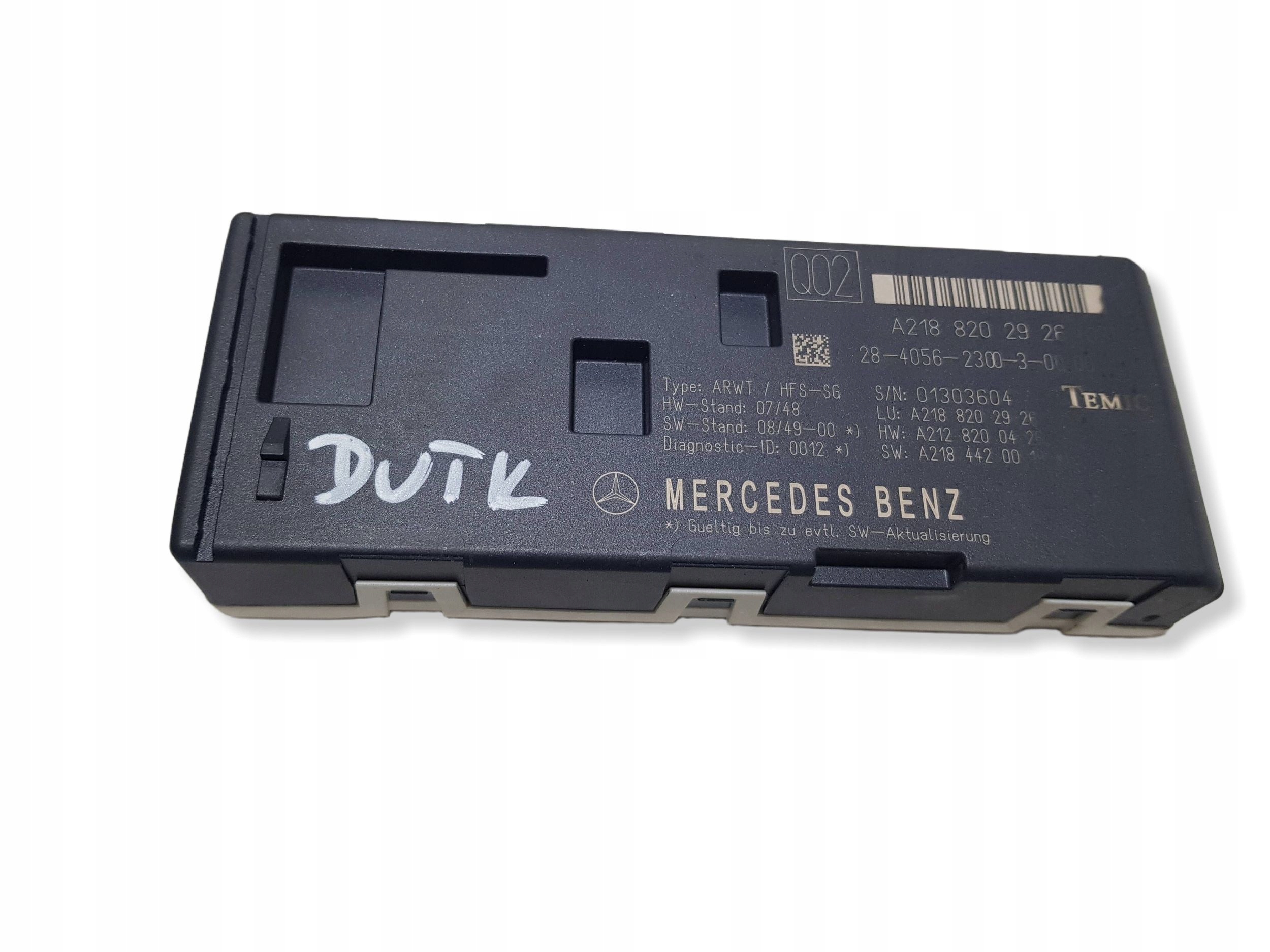 MERCEDES CLS W218 218 control unit module bonnet A2188202926