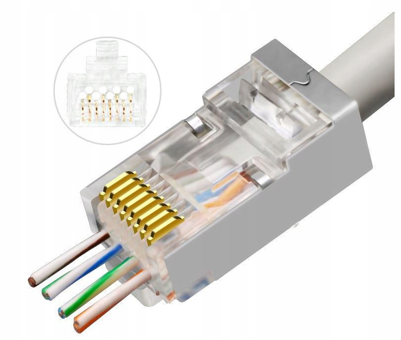 Modulární Ez zástrčka MicroConnect RJ45 CAT6a