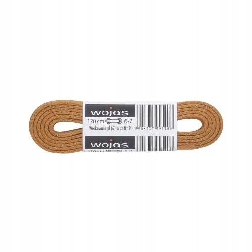 

Wojas sznurowadła 120 cm płaskie woskowane j. brąz