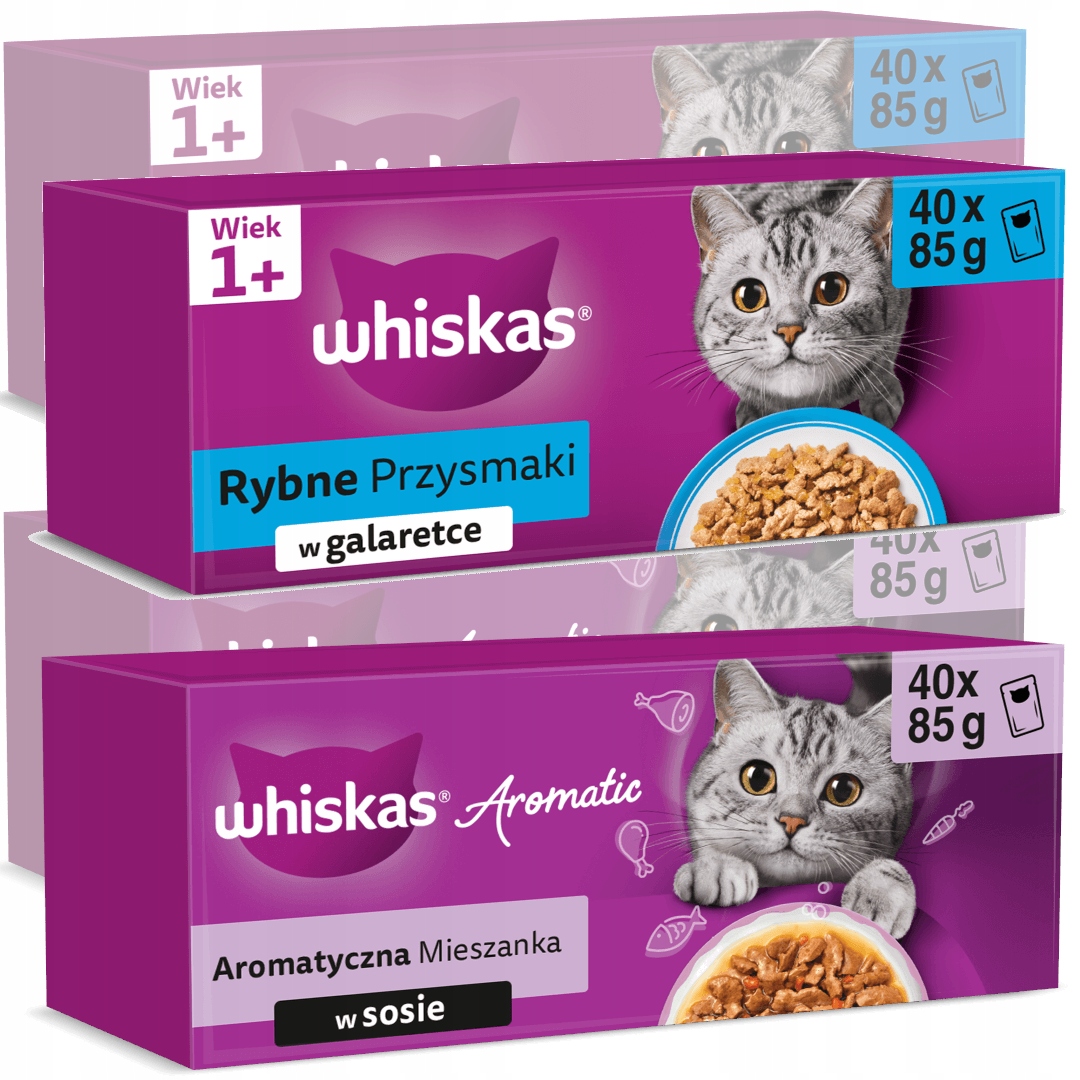 Whiskas Adult 160x85g Krmivo Pro Kočky aromatická směs rybí pamlsky