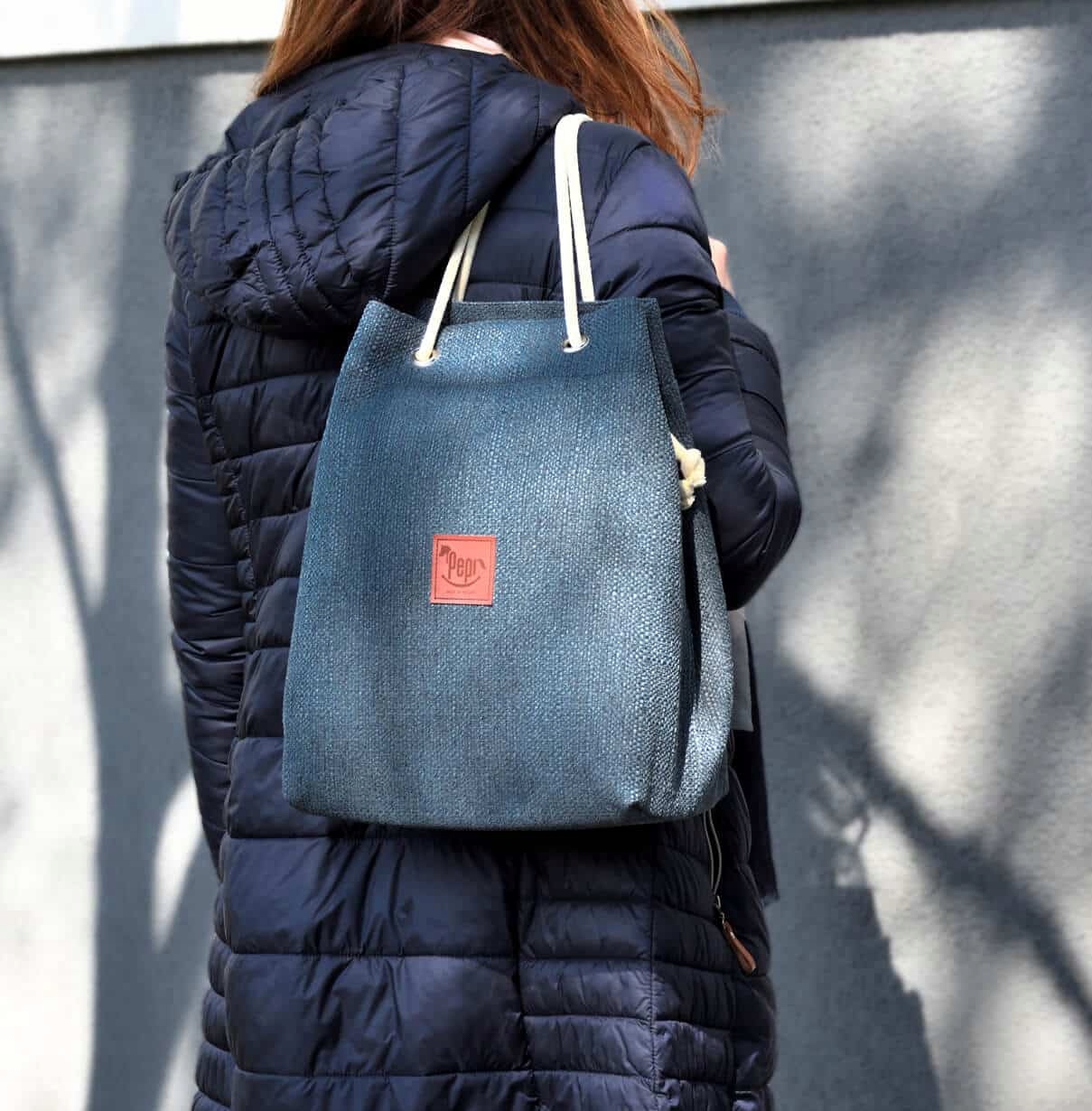 PEPI TORBA WOREK DAMSKA NA RAMIĘ STRUKTURA LNU Marka inna