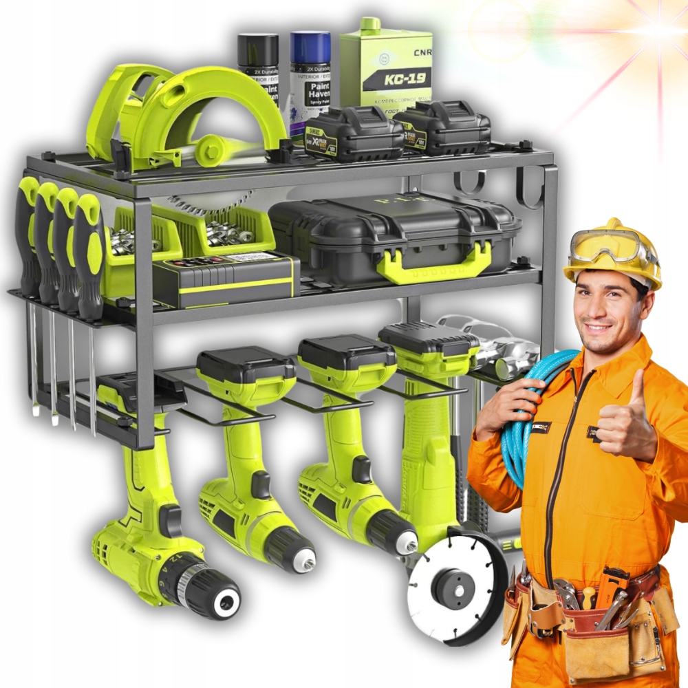 Organizér Na Nářadí Stojan Police Pro Skladování Elektronářadí!