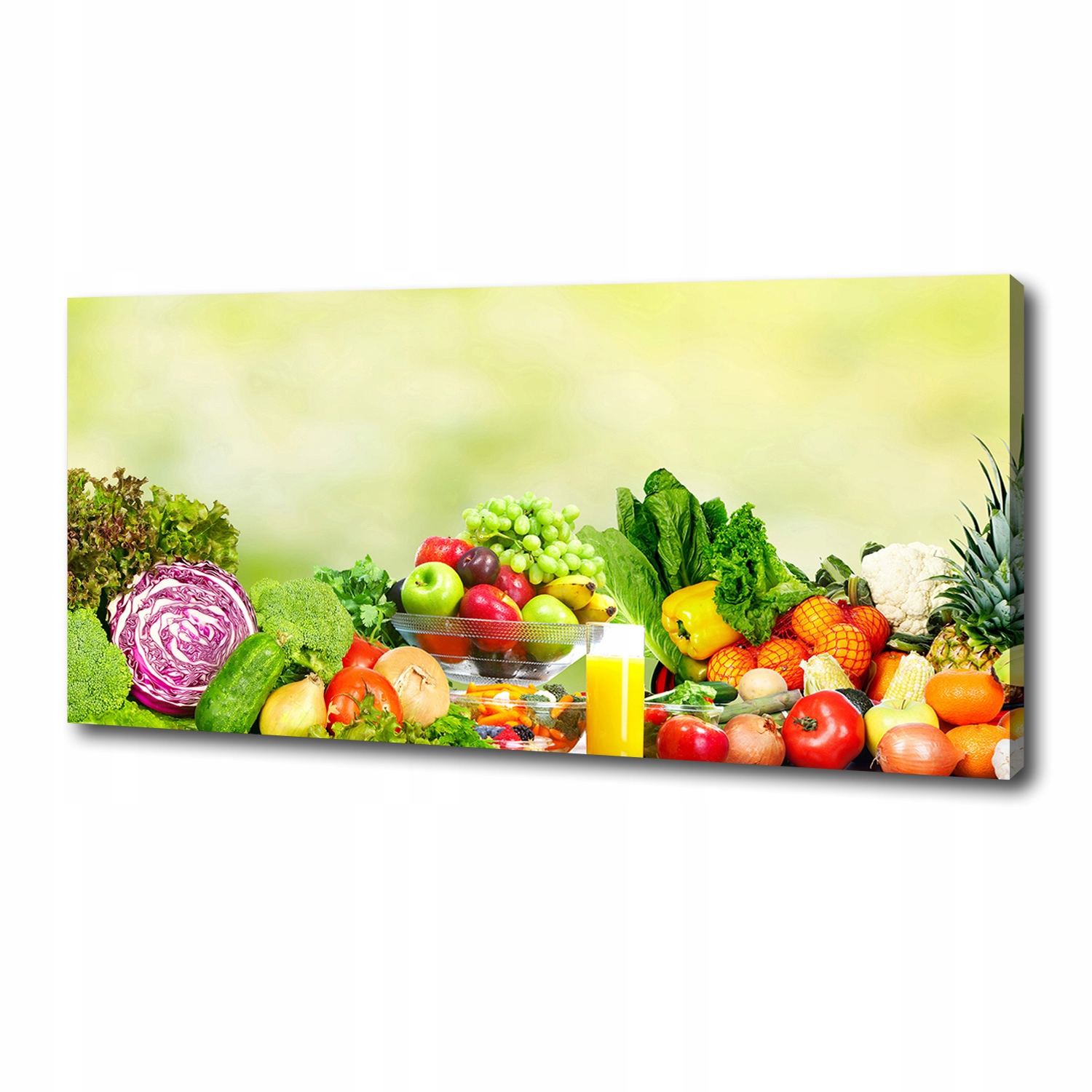 

Foto obraz na płótnie Warzywa i owoce 125x50 cm