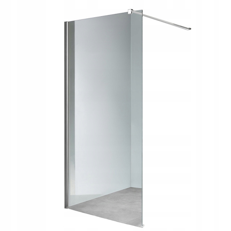 Ścianka Szyba Prysznicowa SH07E Chrom 110 CM 8 MM