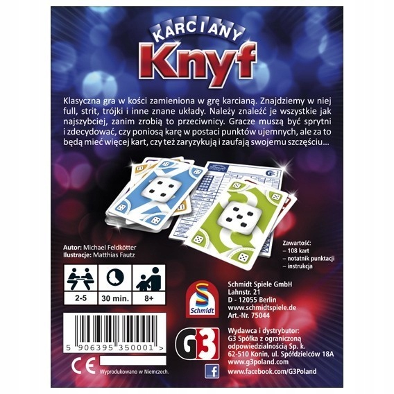 Knyf Karciany Wydawca G3