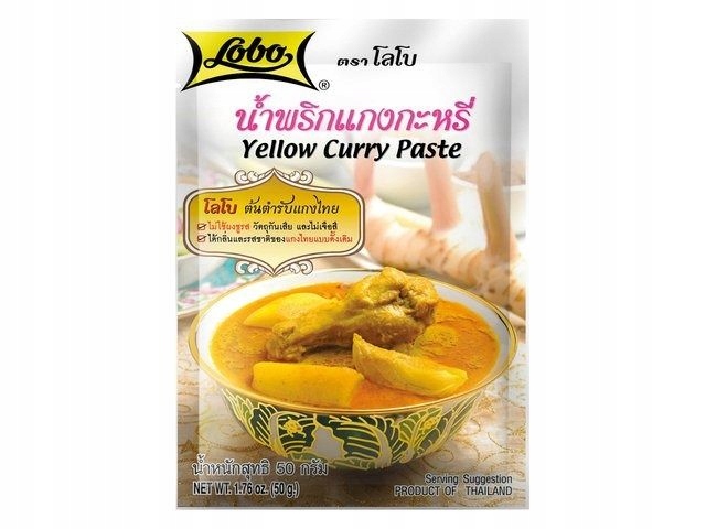 

Pasta Curry Żółta Lobo Tajlandia 50G Orientalny
