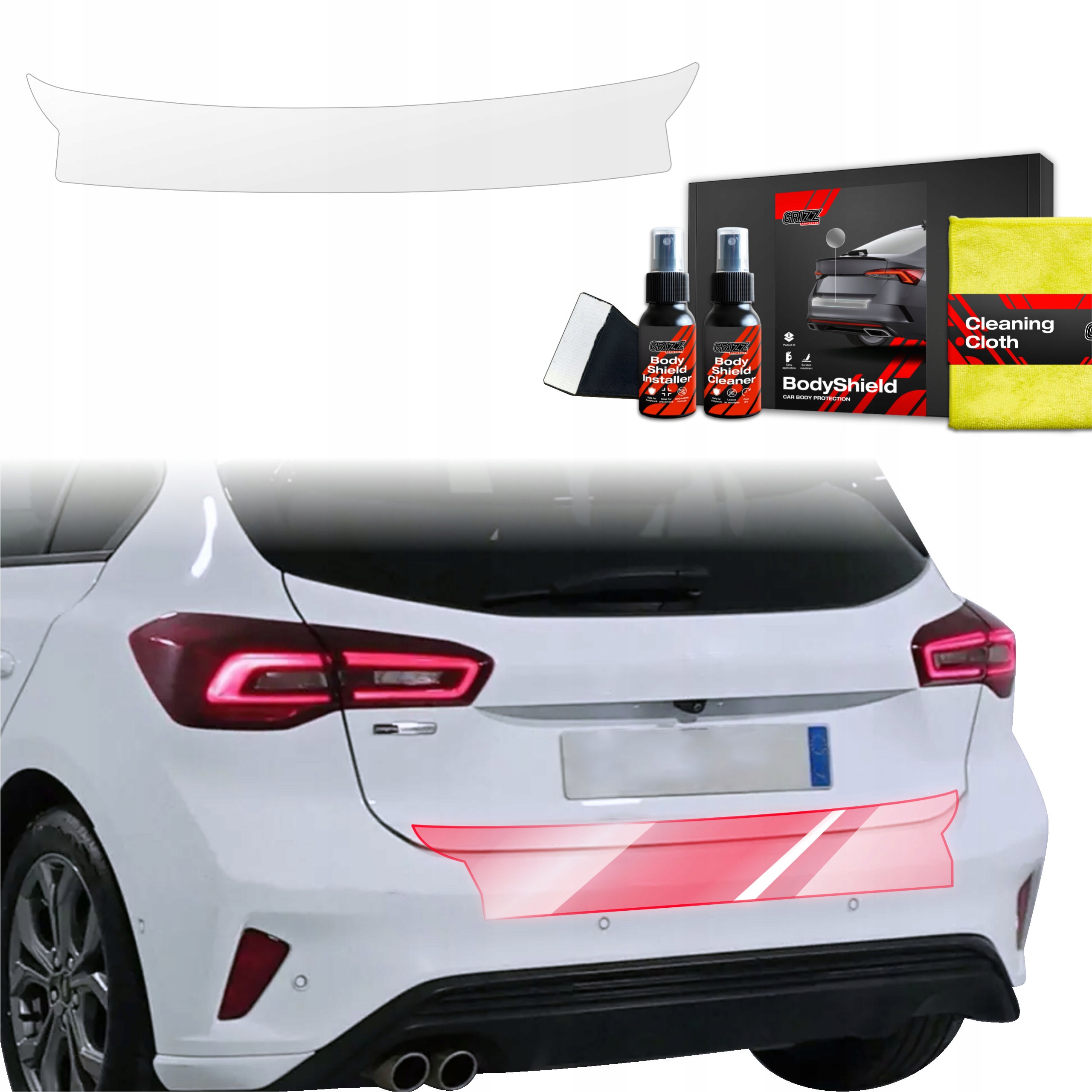 Fólie na práh zavazadlového prostoru pro Ford Focus ST-Line X Hatchback Facelift '21-25