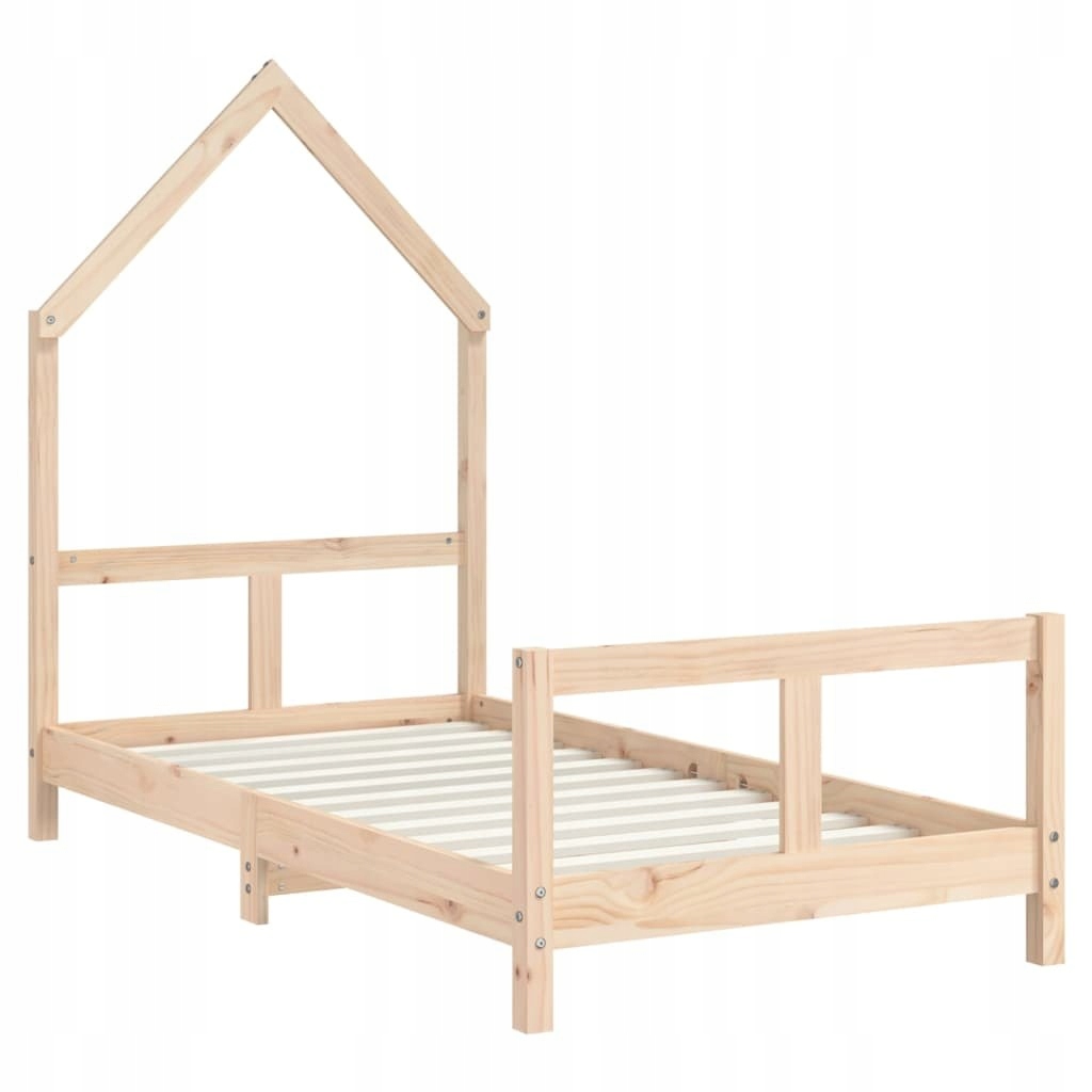 RAMA ŁÓŻKA DZIECIĘCEGO 80X160CM DREWNO SOSNOWE Marka inna