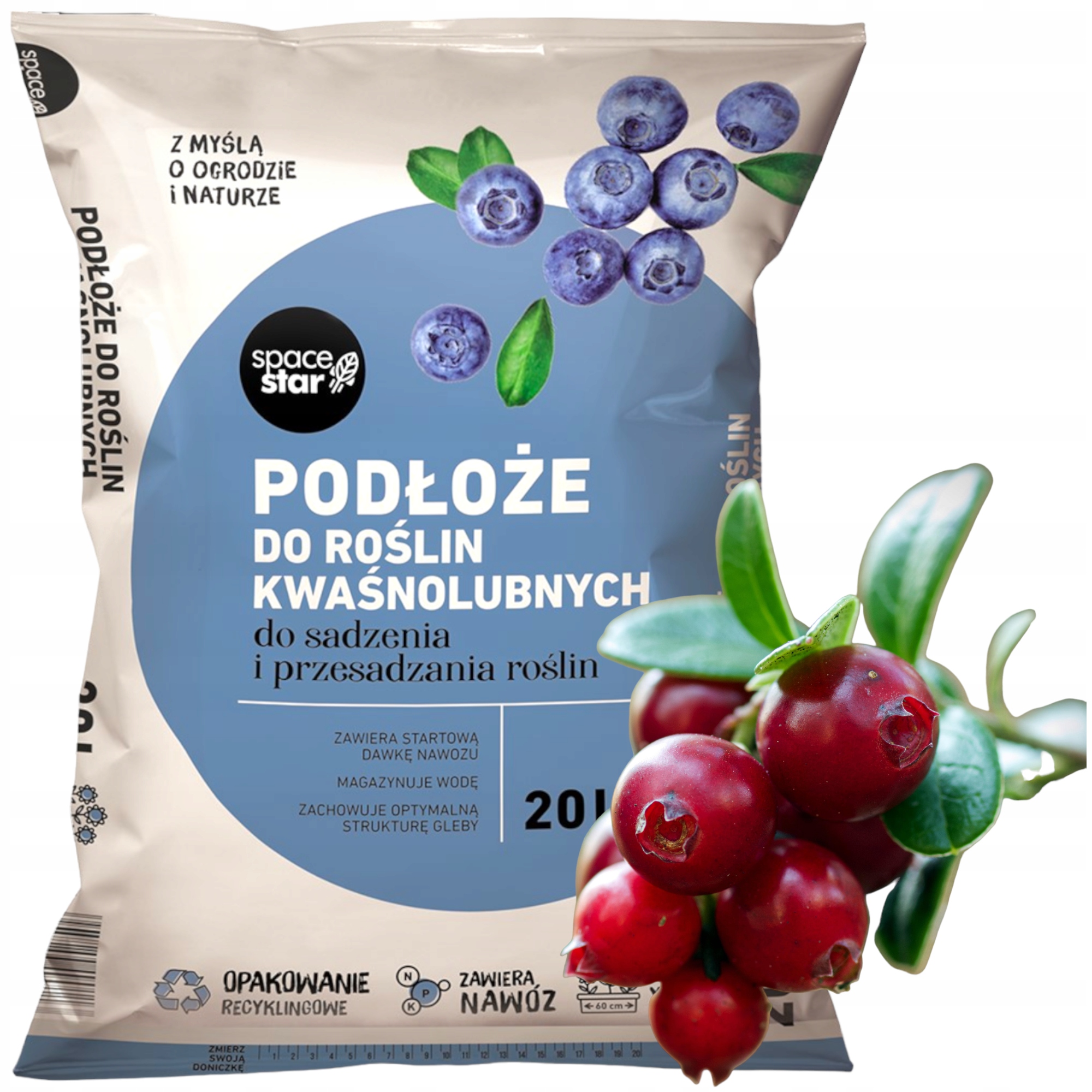 ZIEMIA DO BORÓWEK I ŻURAWINY PODŁOŻE 20L