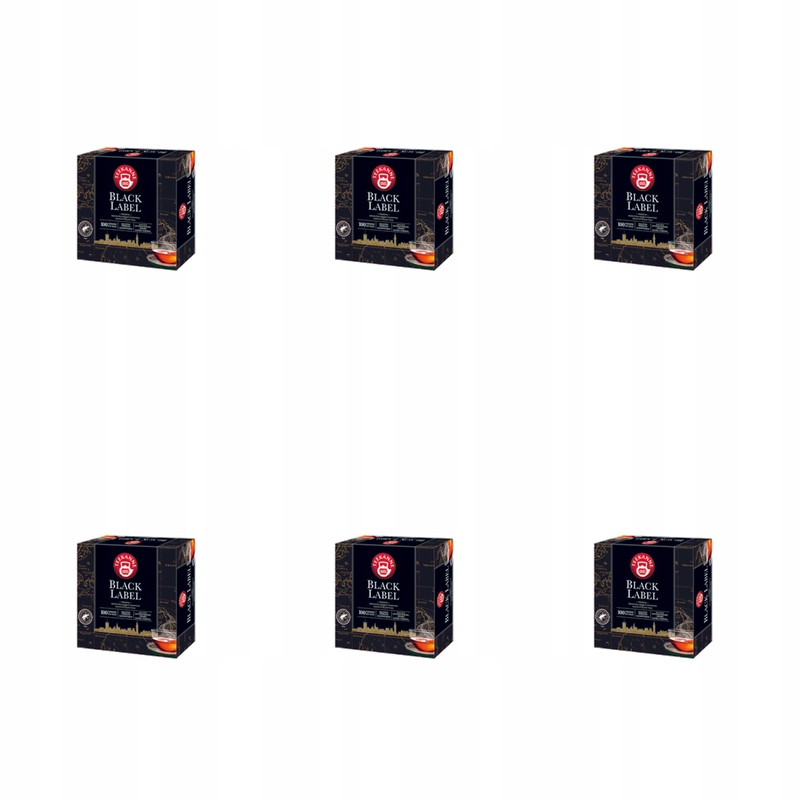 Herbata czarna Teekanne Black Label 100 torebek x 2,00g X6