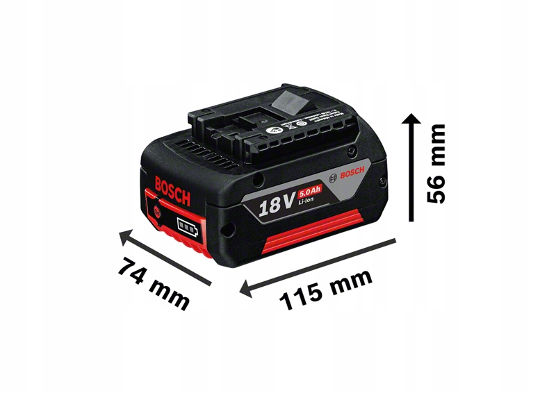 BOSCH 2 AKUMULATORY GBA 18V 5.0 AH + GAL 1880 CV Kod producenta 1600A00B8J