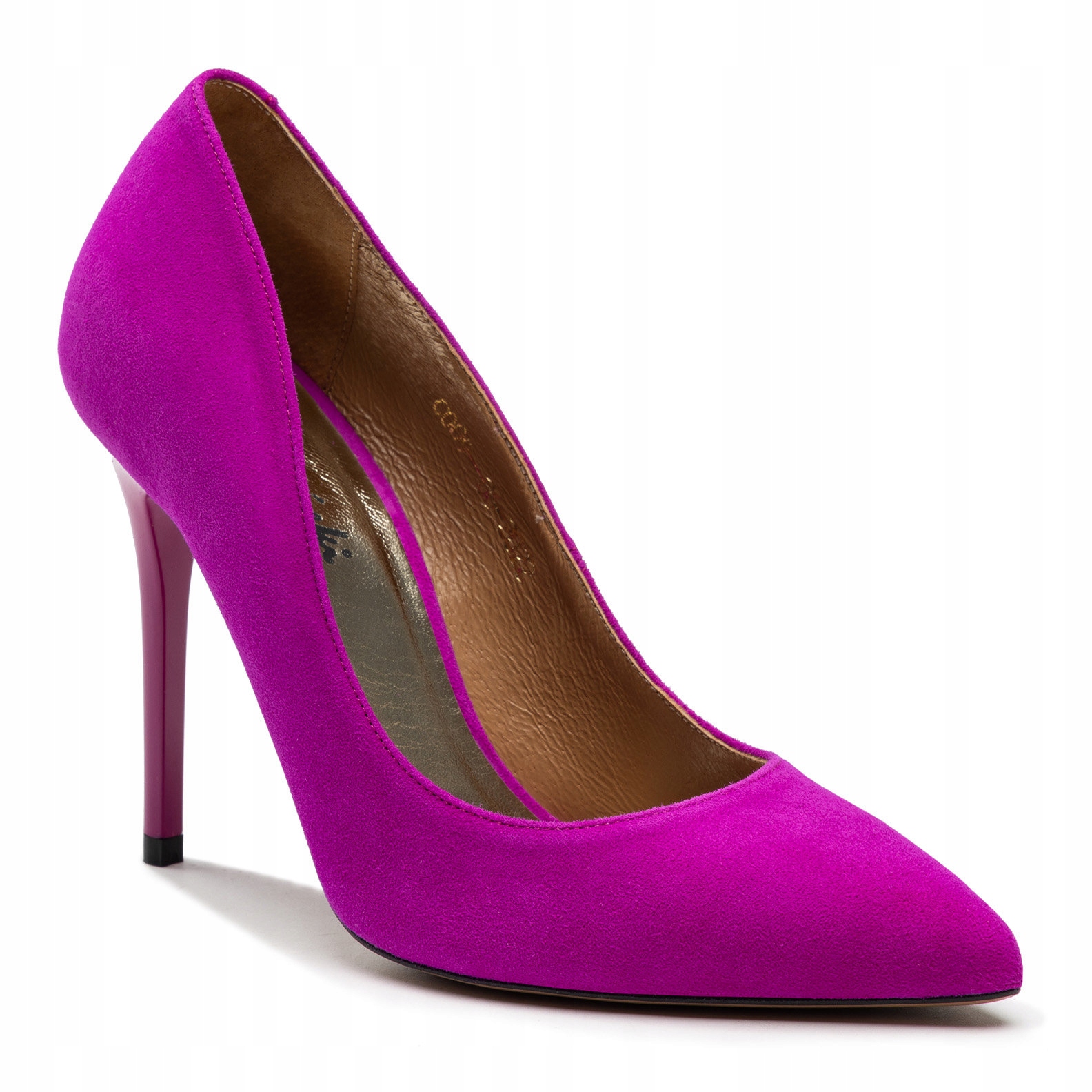 Czółenka R.Polański A-001 - Fuksja Zamsz