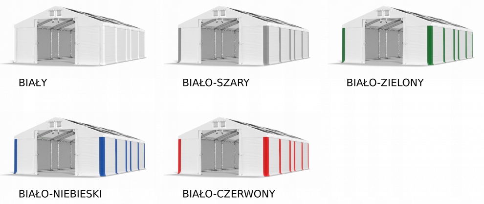 Namiot Magazynowy 4x9m Przemysłowy DAS 580 W Stan opakowania oryginalne