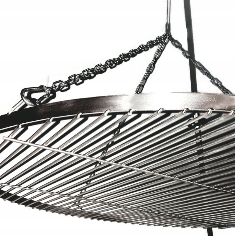 ruszt okrągły do grilla wiszący 80cm 2x WZMACNIANY