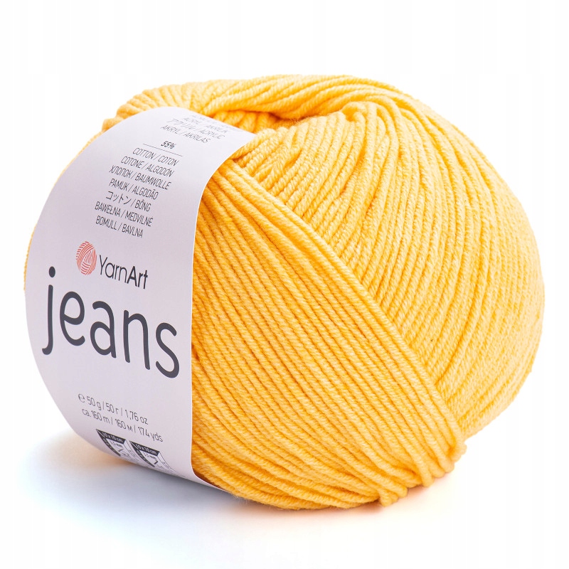 YarnArt Jeans 35 желтый (50gr/160mt)