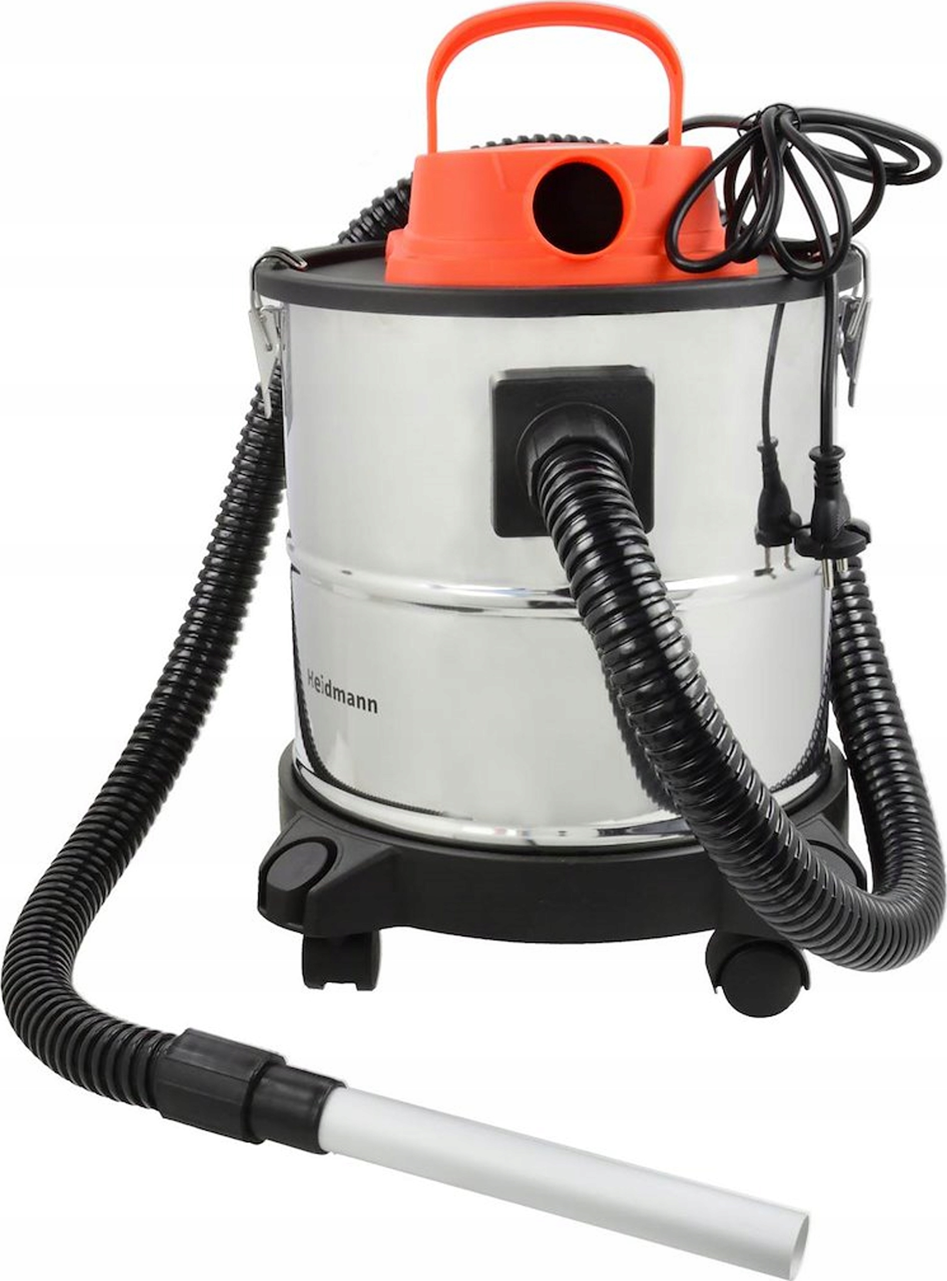 Heidmann Vysávač na popol 20 L 1650 W na kolieskach, krb