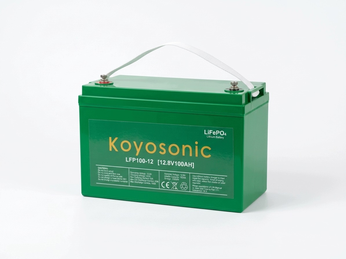 Koyosonic Akumulator LFP100 LIFEPO4 100Ah 12V Bms Do łodzi pontonu kutra