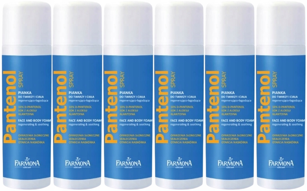 6 x Farmona Sun Pantenol Spray Pěna Na Obličej A Tělo, Farmona