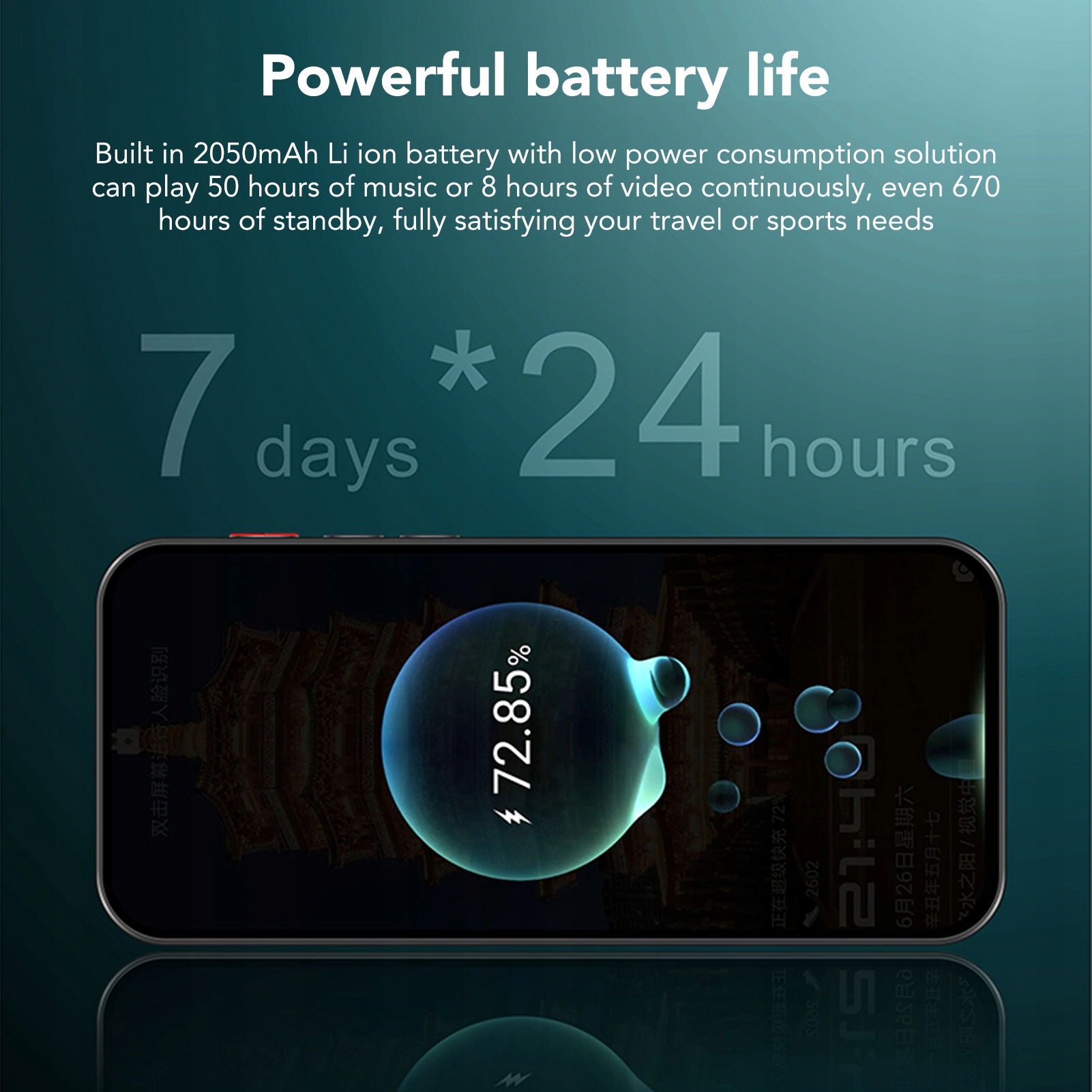 ODTWARZACZ MP4/MP3/WMA/WAV/OGG/FLAC/APE EKRAN HD 16GB BLUETOOTH HIFI RADIO Kolor czarny