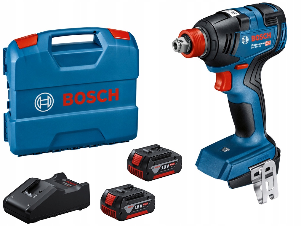 Rázový uťahovák 200 Nm Gdx 18V-200 Bosch 2x4,0 Ah kufrík