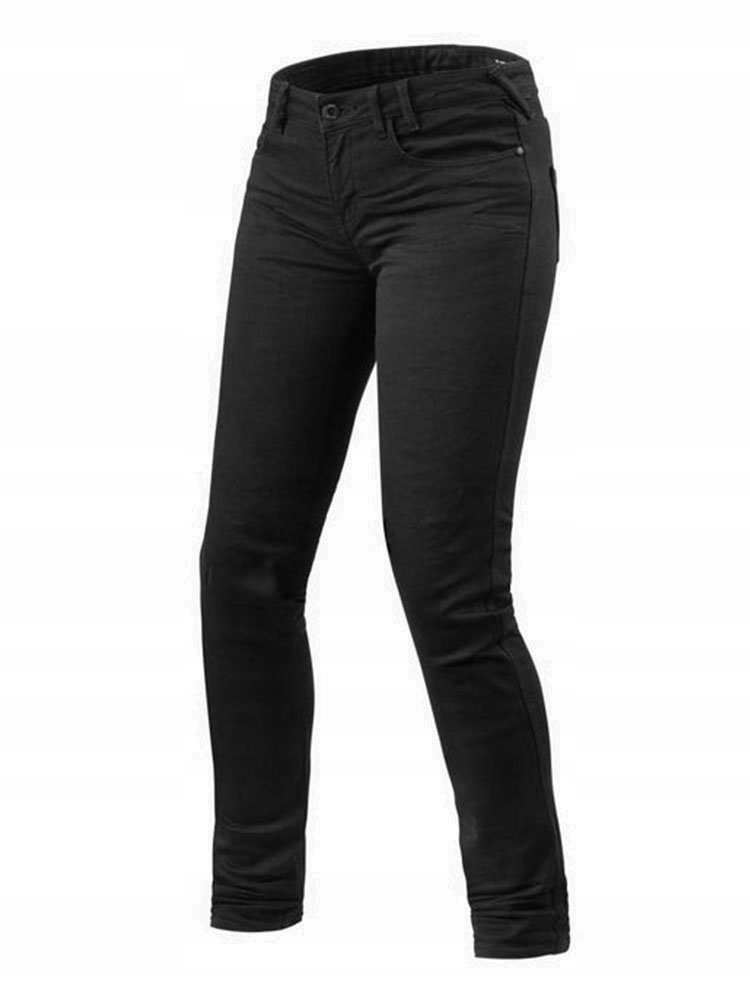 Rev'it Maple Lady Black Nohavice Jeans Moto