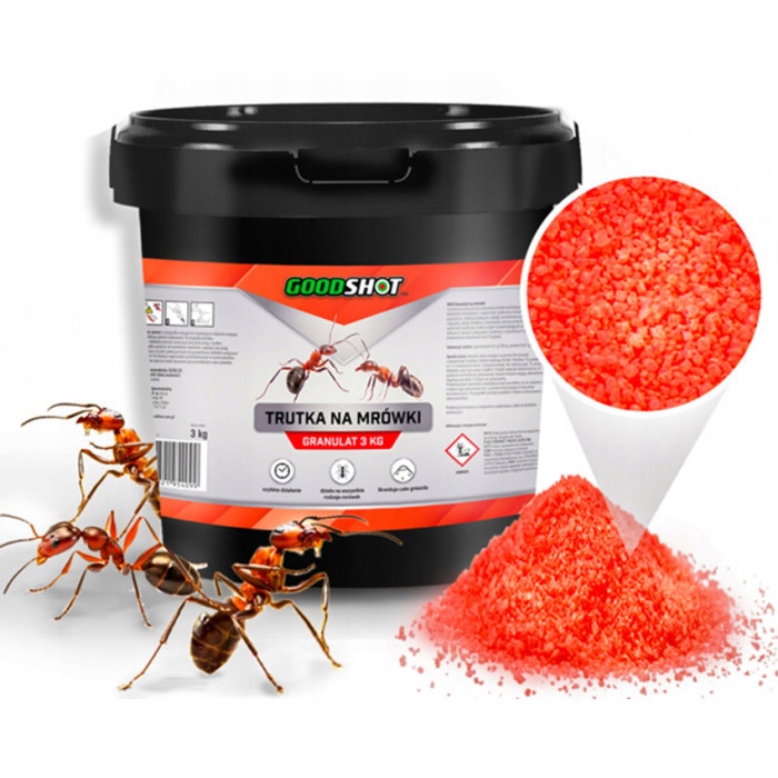 3kg Mocny Preparat na Mrówki NanoGranulat Trutka Środek na Mrówki Goodshot