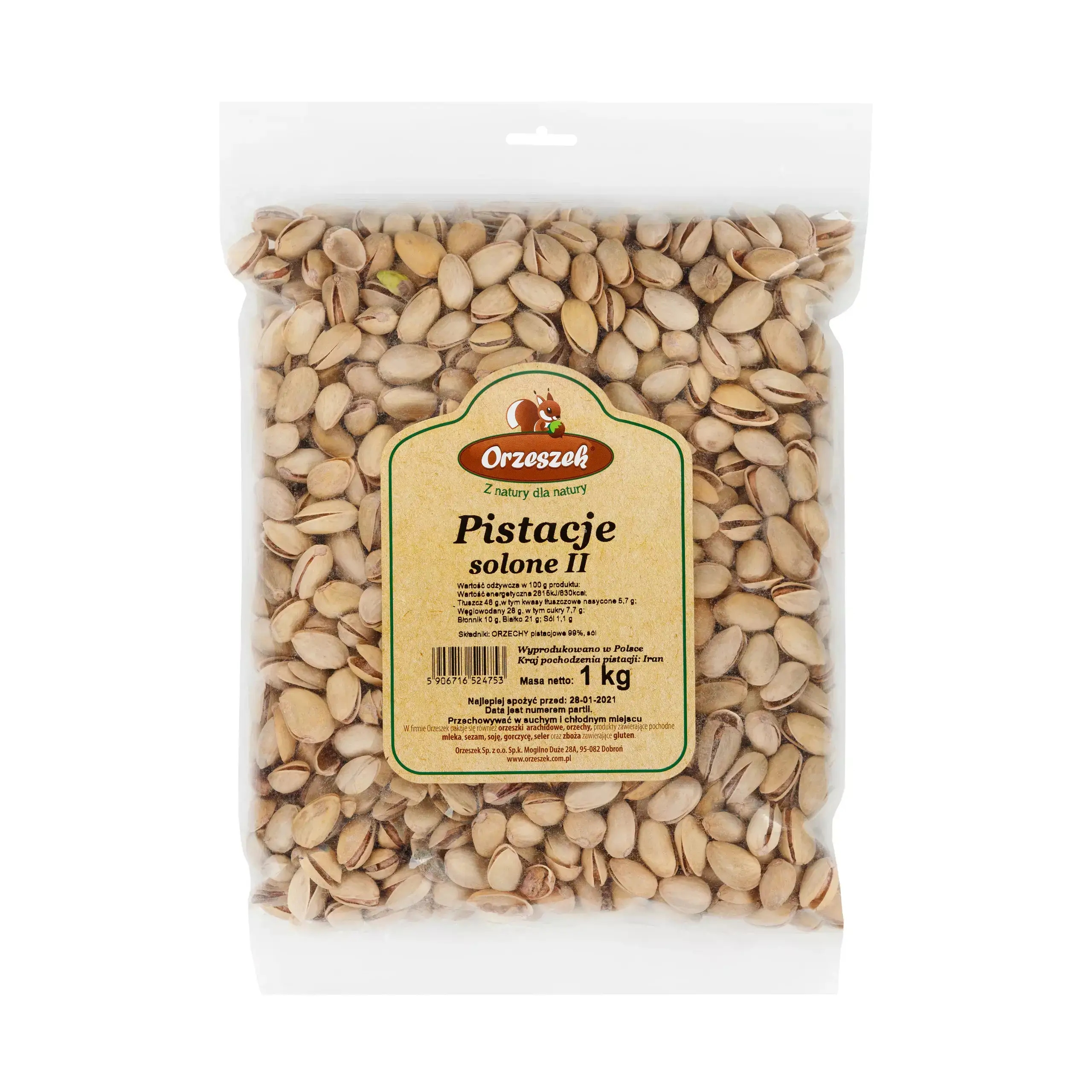 Levně Pistácie Orzeszek 1 kg