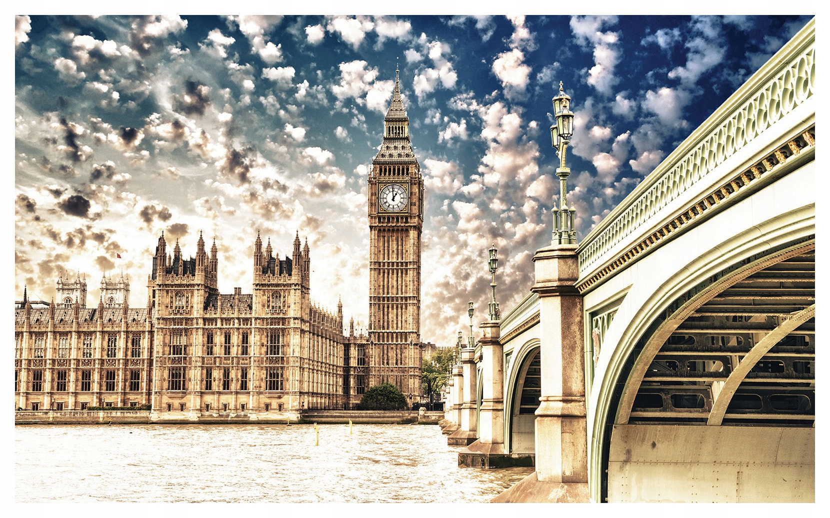 Fototapeta Londýn Westminsterský most Big Ben Temža 416x254 lepidlo