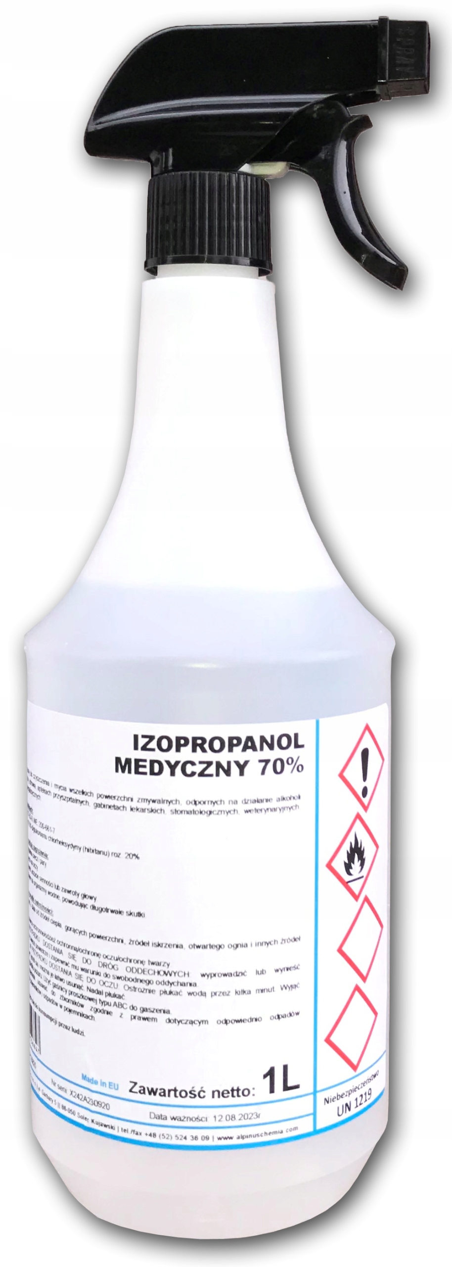 

Alkohol Izopropanol medyczny 70% 1l