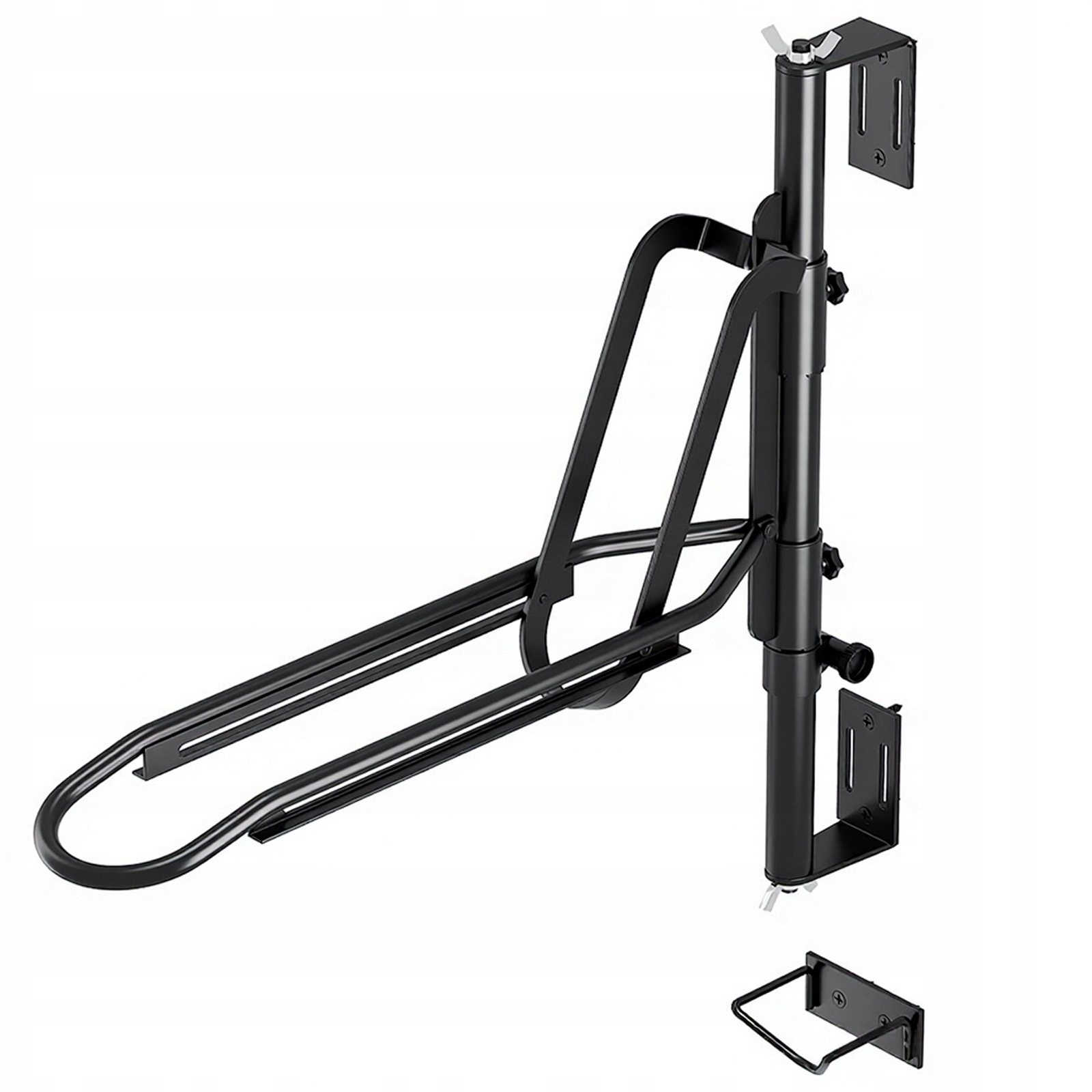 Držák na kolo na zeď, skládací, nastavitelný organizér na cyklistické vybavení, 69,5 cm šířka