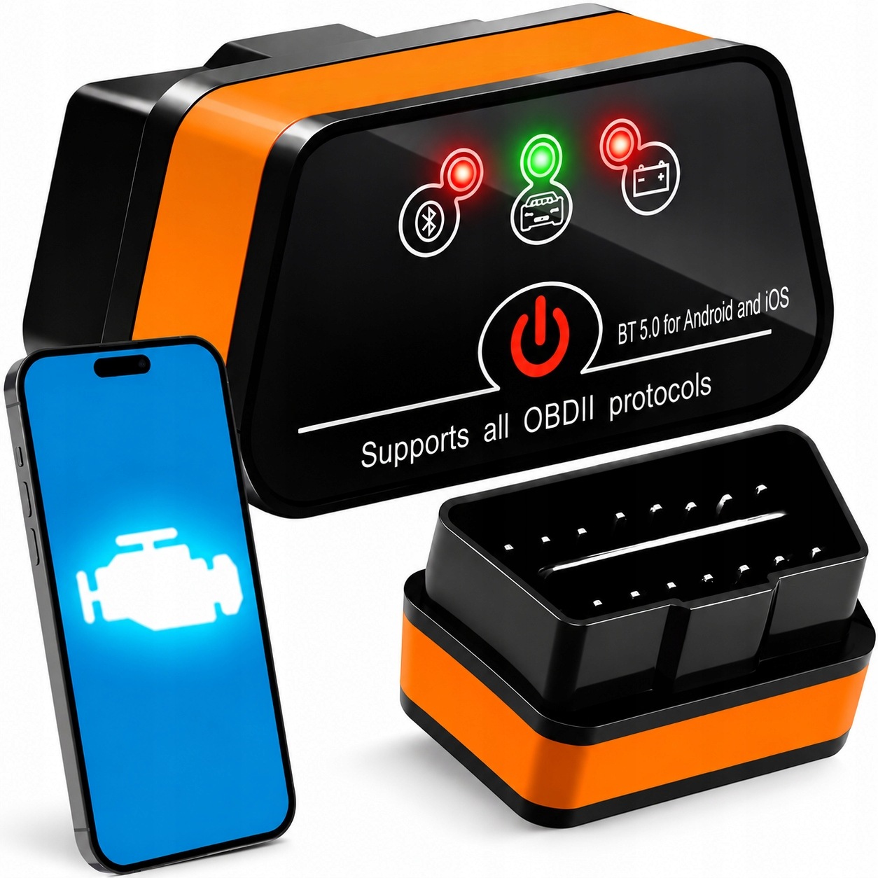 Interfejs Diagnostyczny OBD2 Bluetooth Android iOS Windows Polski Tester