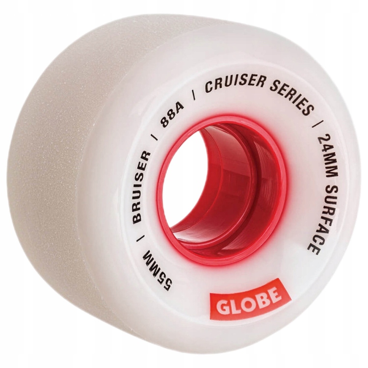 Kolečka pro skateboard Globe Bruiser Bílá/Červená 55 mm