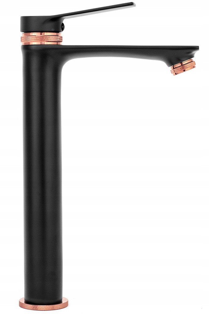 Vysoká umývadlová batéria Viral Black Rose Gold