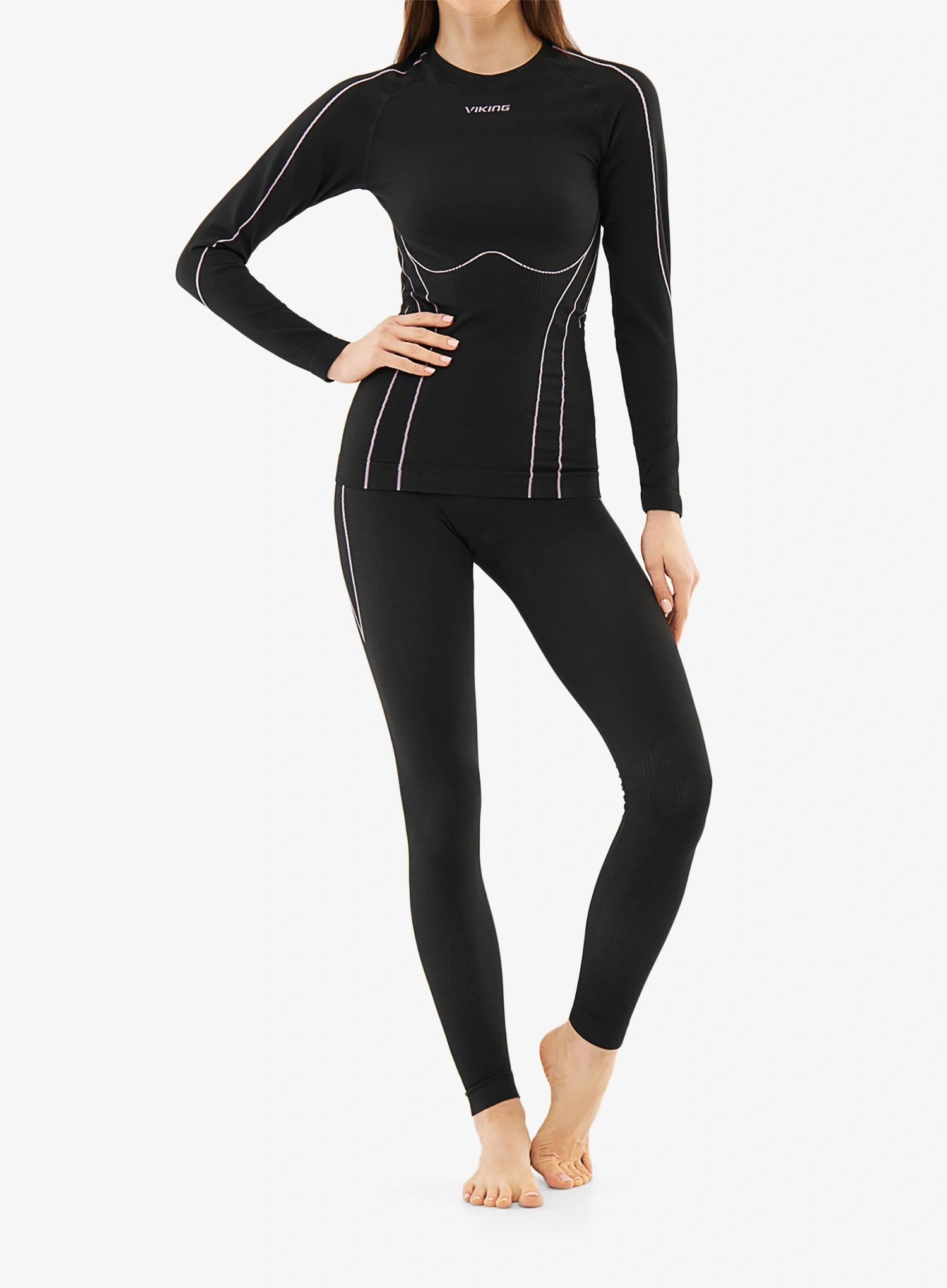 Dámské termoaktivní spodní prádlo Viking Base Layer Etna 2.0 Set černá/fialová barva M
