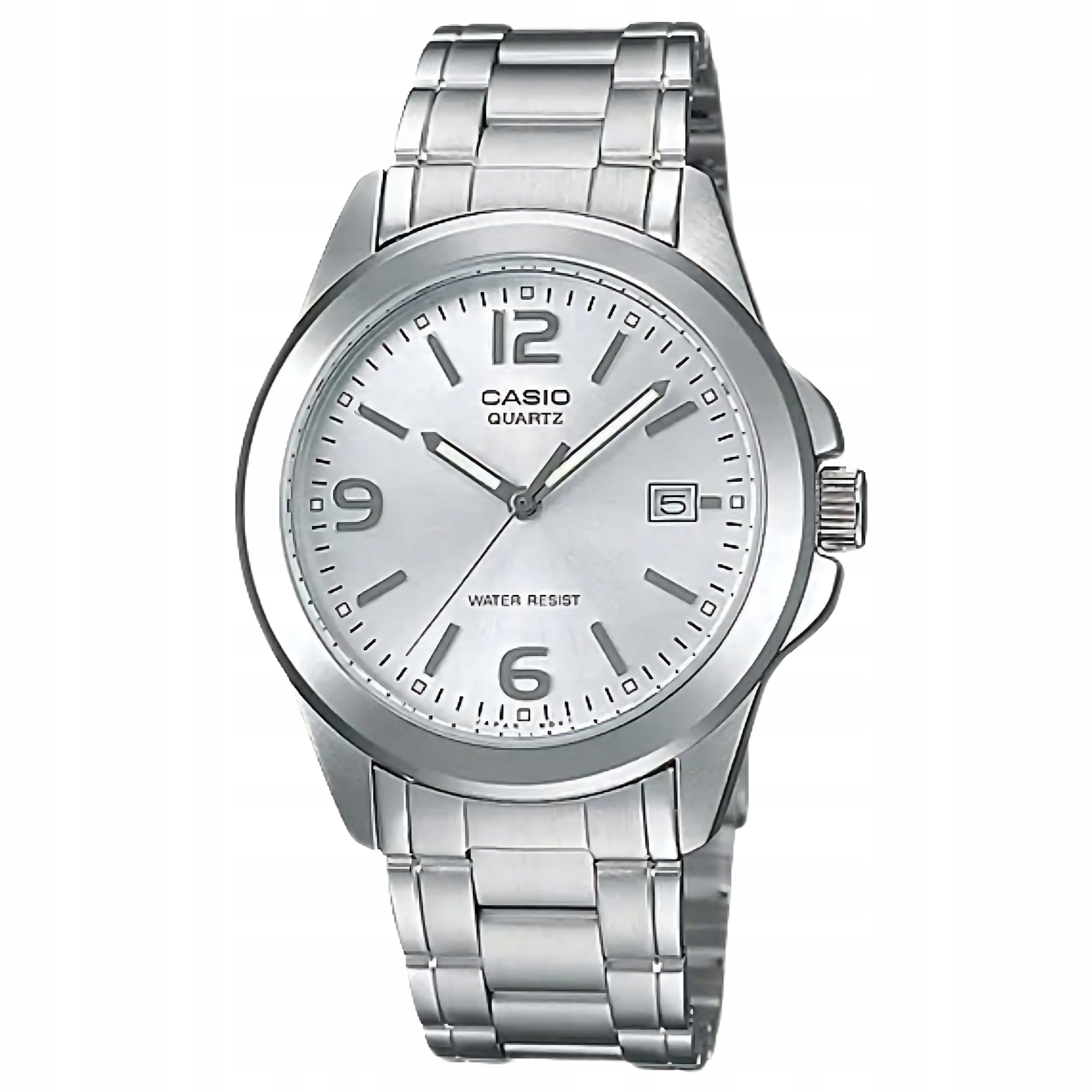 Pánské Hodinky Casio MTP-1215A-7A Stříbrný Ocelový Datumovka Vodotěsný Box