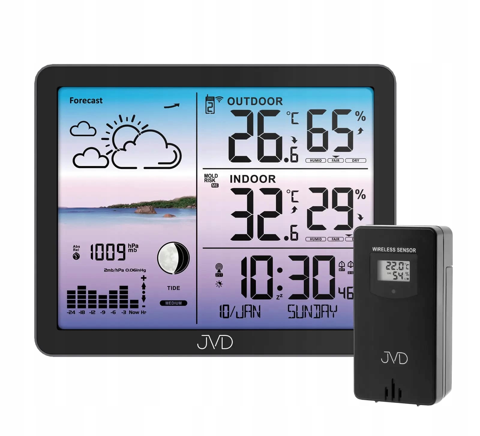 Rádiom riadená meteorologická stanica Jvd RB3566.1