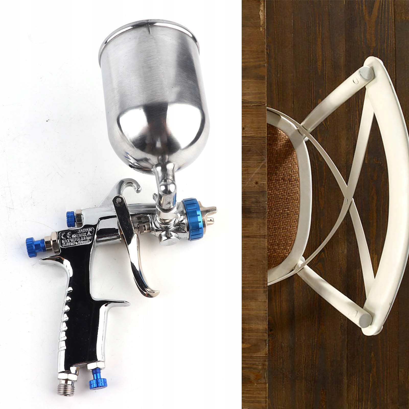 PISTOLET LAKIERNICZY MINI 1.3MM 400ML METAL Marka inna