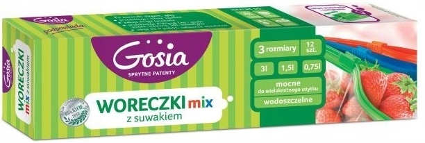 

Woreczki z suwakiem MIX Gosia 12szt.