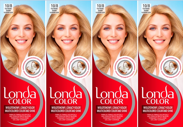 

Farba włosów Londa Color Platynowo srebrny 10/8 x4