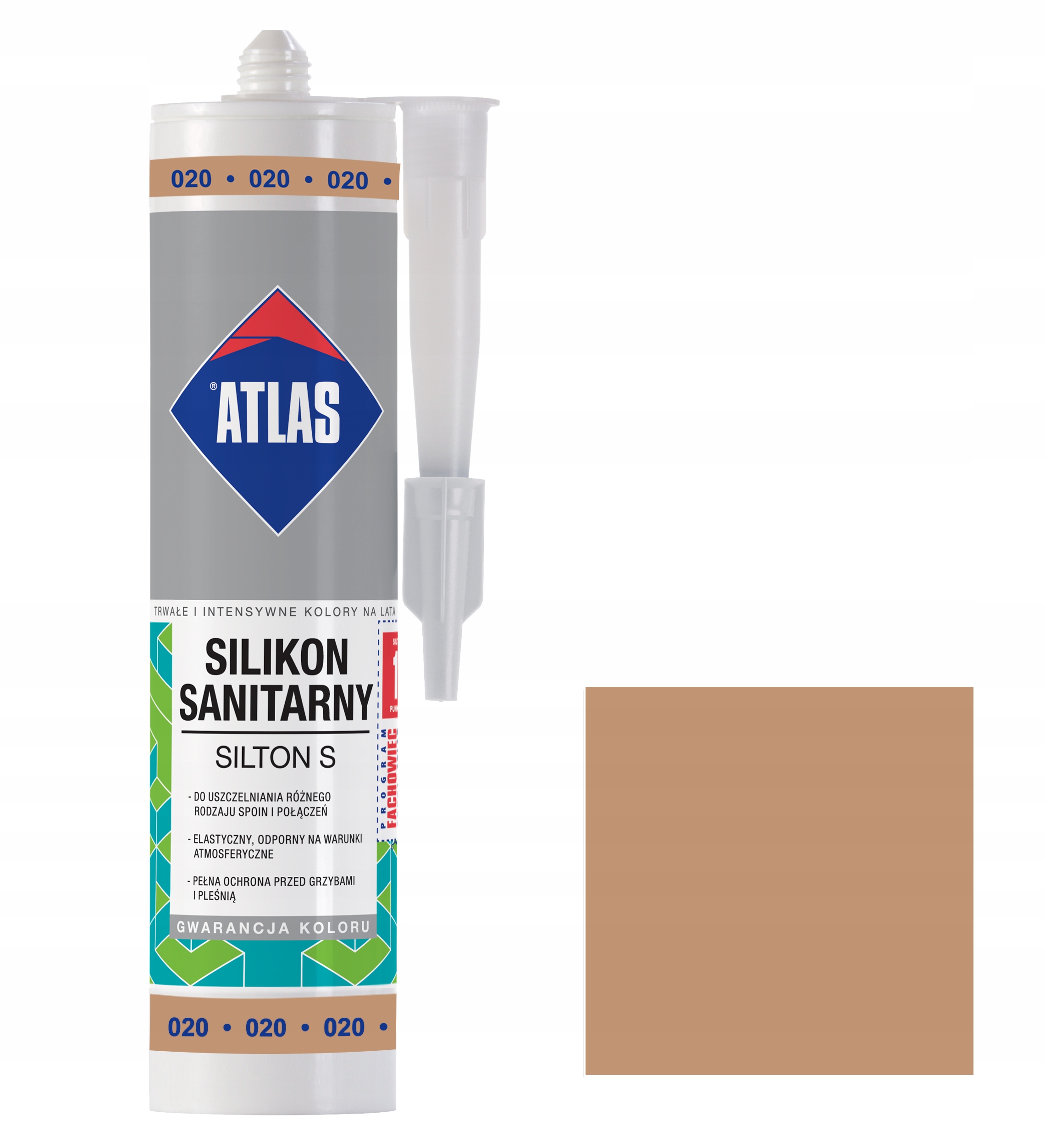 

Atlas Silikon Silton S 020 Beżowy 280 ml